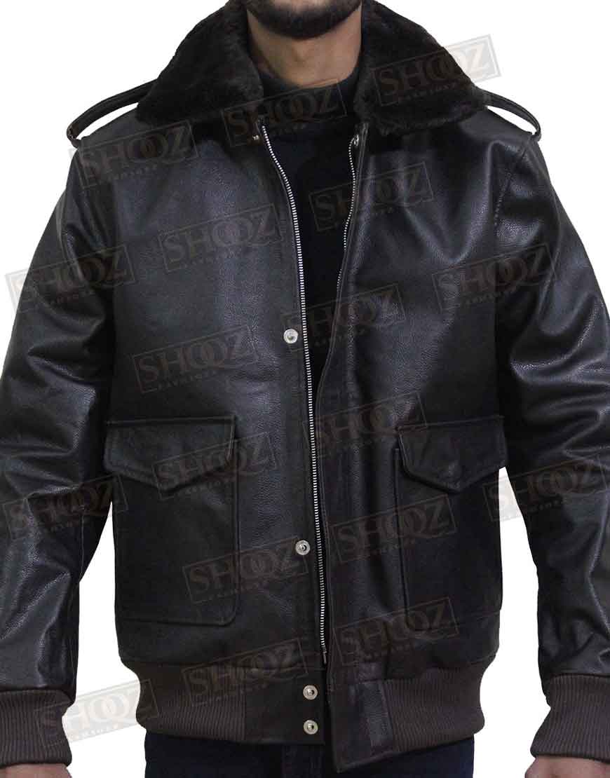 The Thing Kurt Russell Brown Leather Jacket The Thing Kurt Russell Brown Leather Jacket